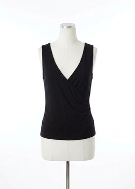 NEW HATCH vivi nursing wrap top - maternity in black